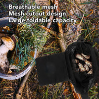 Foldable Mesh Harvesting Bag for Outdoor Mushroom and Fruit Picking