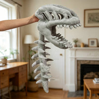 Dinosaur Skeleton Hat with Spine Soft Dinosaur Skeleton Hat Oversized Headwear for Cosplayers, Partygoers, Cosplay
