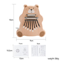5-Tone Wooden Elephant Xylophone for Kids