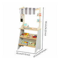 Toy Groceries Stand Educational Pretend for Young Children, Daycare, Playroom