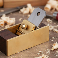 High Carbon Steel Blade Ebony Brass Block Plane Wear-Resistant Violin Maker's Plane Compact Size Long-Lasting for Woodworkers, Carpenters, DIY Enthusiasts