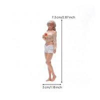 Hand-Painted Miniature Figurine Smooth Finish Hand Painted Miniature Figure Standing Pose Collectible Scene Model