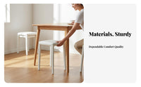 Stackable Saddle Stool Space-Saving Dining Seat Minimalist Design for Homeowners