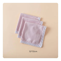6 Pieces 6 Piece Cotton Handkerchief Set Soft Cotton Lace Handkerchief Reusable
