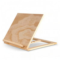 Foldable Tabletop Easel Anti-Slip Beech Wood Easel Compact for Studio, Classroom