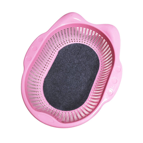 Pet Basket with Cushion Oval Ventilated Dog Basket Washable for Cats, Small Dogs