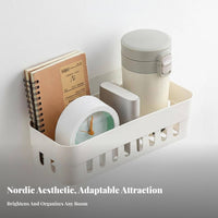 Adhesive Wall Rack Multi-Purpose Adhesive Caddy with Drawer Versatile Use
