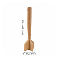 Wooden Potato Masher Straight Handle Beech Wood Masher Hanging Hole