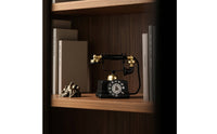 Decorative Vintage Rotary Telephone Ornament Antique-Style Retro Telephone Decor Compact Rotary Phone Model Realistic for Home Decorators, Wine Cabinet