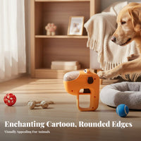 Food Launching launcher single-Button Operation Pet Food Boredom Relief Treat dispenser for feline Owners, play session, Indoors, Training occasions