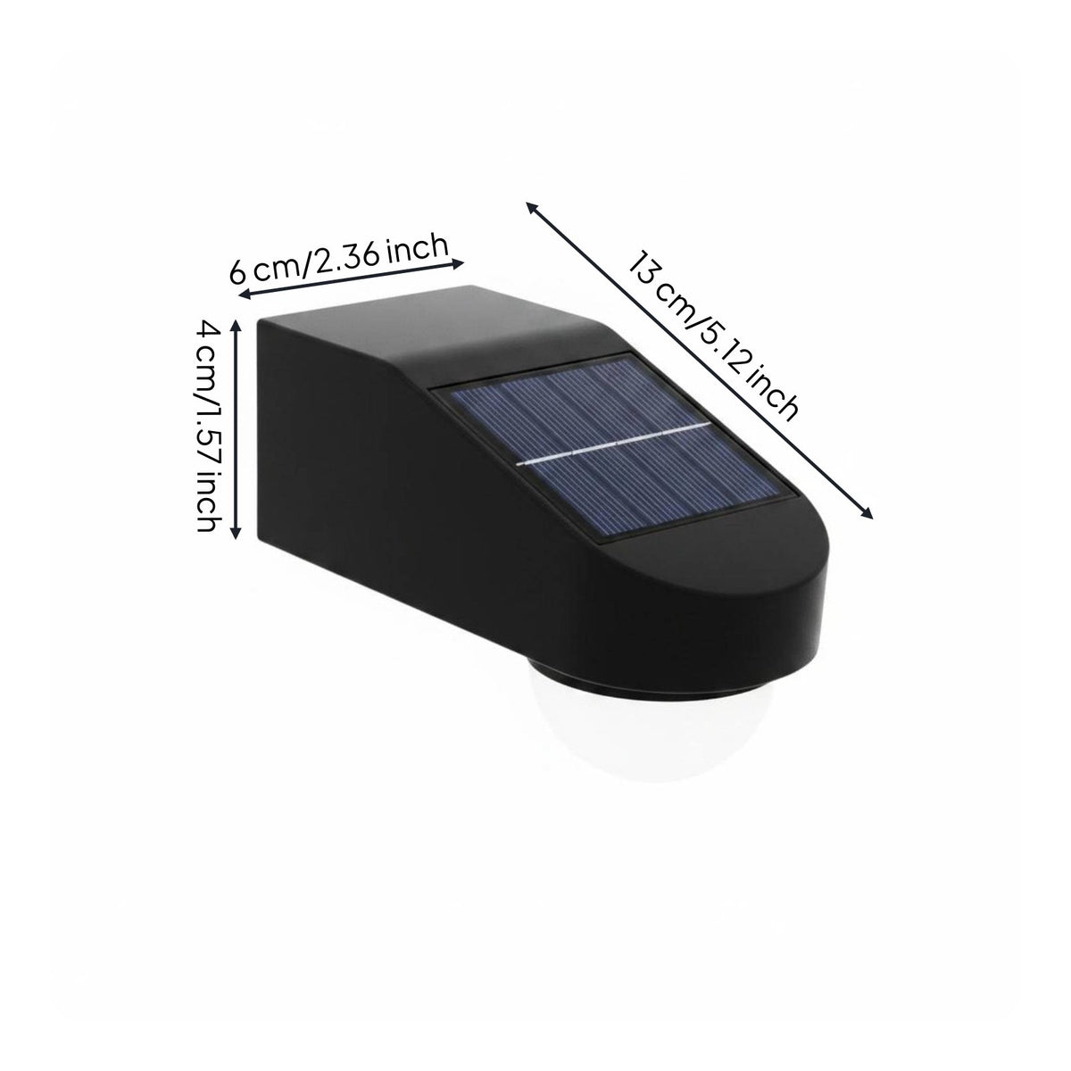 Solar-Powered Wall Light Energy Saving Outdoor Lighting Easy to Install