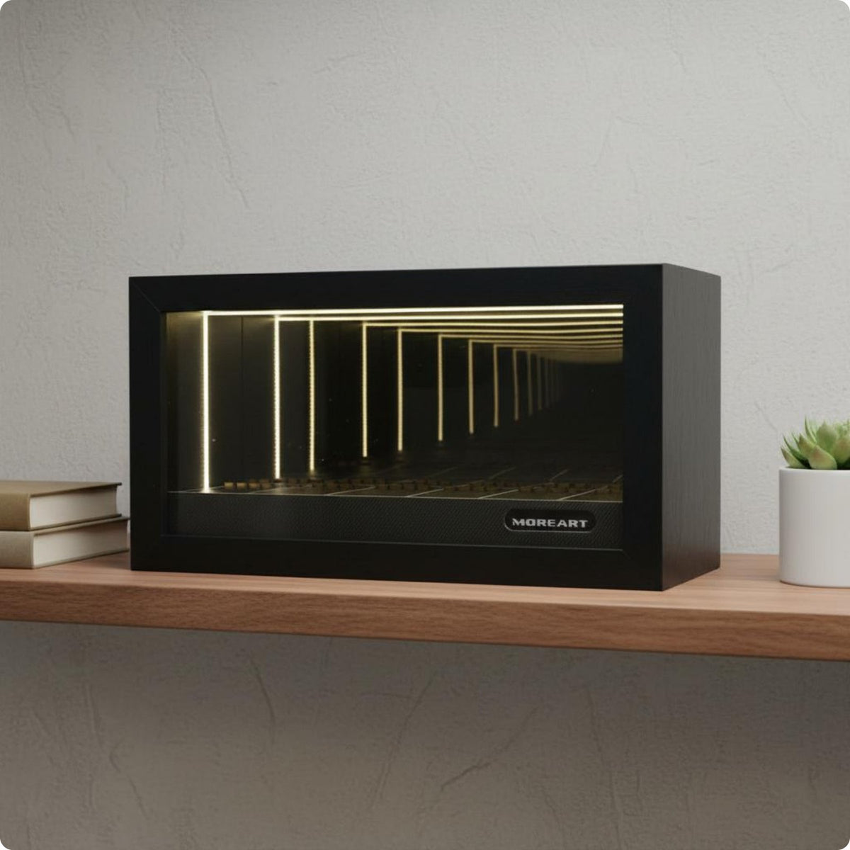 Model Scene Deep Tunnel Look 1:64 Scale Display Frame for Showcase Cabinet