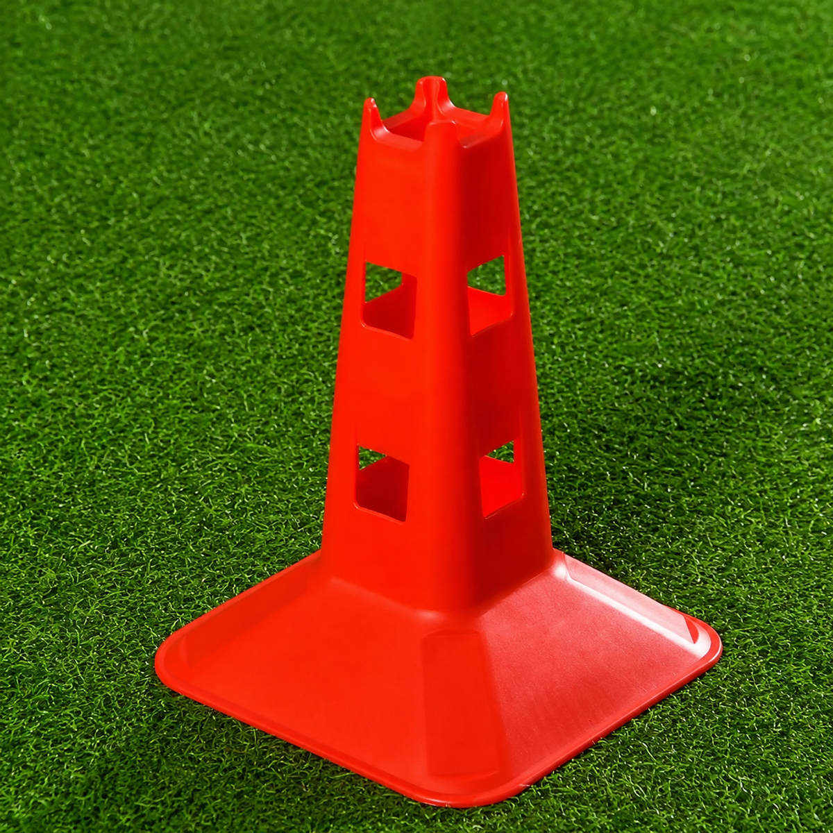 Red Square Football Training Equipment, Thickened PE Cones for Agility Training, Sports Marker Cones for Coaches