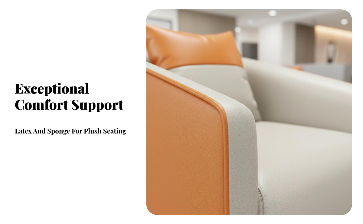 Light Luxury Aesthetic Sofa and Coffee Table Combo Modern Minimalist Design Multi-Piece Seating Group Ergonomic Support Lounge Suite Easy Assembly for Interior Designers, Business Owners, Apartment Residents, Reception Area, Hotel Lobby, Cafe