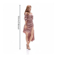 Walking Girl Figurine High Intricacy Resin Mini Figure
