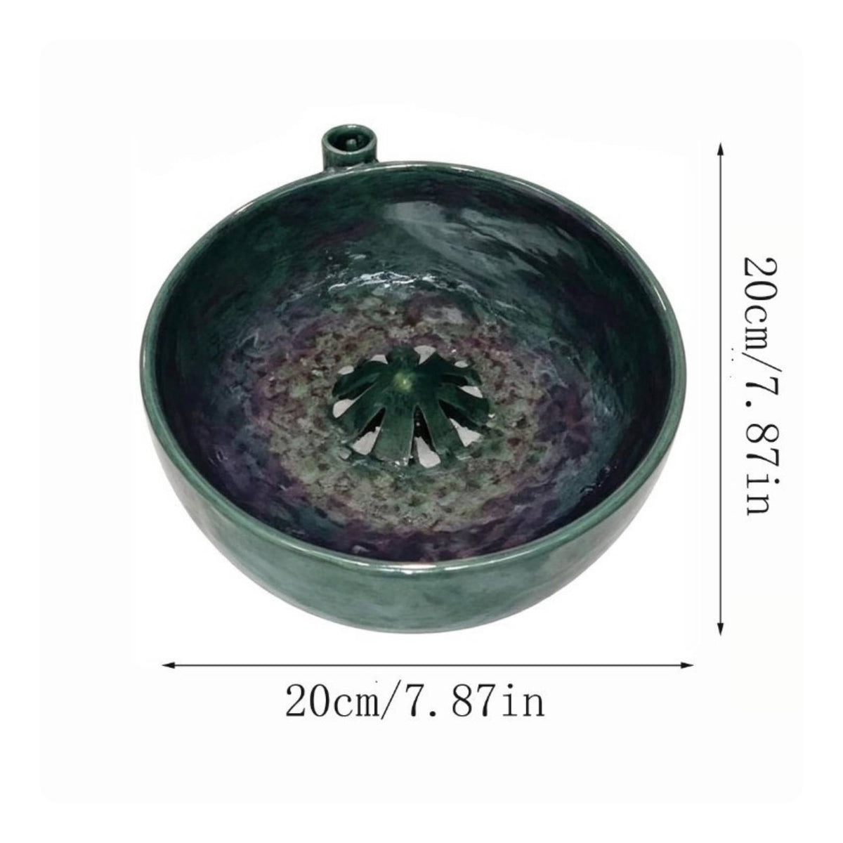 Fruit and Vegetable Basin Glazed Fruit Washer Bowl Round