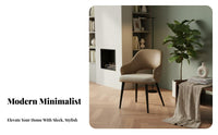 Modern Design Upholstered spinerest Chair Minimalist aesthetic Dining Seat long-lasting Construction Indoor Furniture Easy Assembly for Adults, Homeowners, Living Room, Kitchen, Home Office, Bedroom