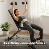 AdjustTorso and Legsle Sit-up Bench FoldTorso and Legsle Design Multi-Position Weight Bench Space-Saving StTorso and Legsle
