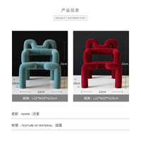 简约几何绒面树脂创意沙发桌面摆件板间售楼部电视柜玄关工艺品
