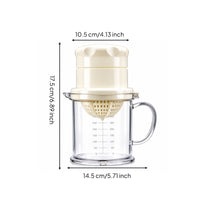 Manual Hand Juicer Clear Hand Citrus Press Measuring Marks