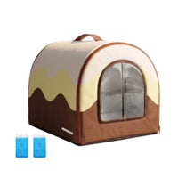 Cooling Pet House Compact Pet House with Mesh Door Breathable for Indoor