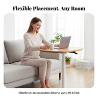 elevatingTop Side Table Space-Saving Household Furniture U-shaped based Base for Students