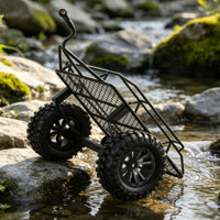 RC Load Bed Trailer Realistic RC Trailer with Tow Hitch for Trail Runs