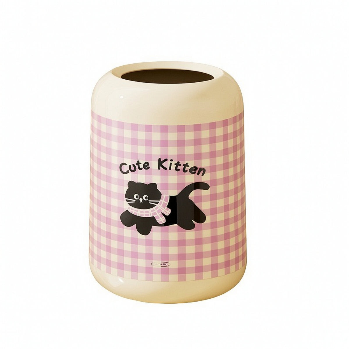 Open-Top Trash Can Decorative Bin Compact for Kitchen, Office