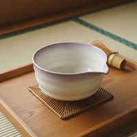 Ceramic Matcha Bowl Coarse Pottery Texture Matcha Bowl Beginner-Friendly Kitchenware for Travel