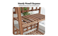 Tiered Flower Ladder unattachedstanding Multi-Tier Ladder Stand Space-Saving for Patio