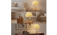Floral Rose Flower Table Lamp Warm Light Rose Flower Lamp Decorative Romantic for Bedroom, Bedside, Living Room, Wedding
