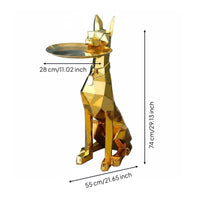 Doberman Statue Light Luxury Design House Ornament Floor Standing