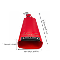 Drumset Cowbell Iron Mounted Drum Cowbell Vintage Chime Musical Equipment for Drummers, Concert