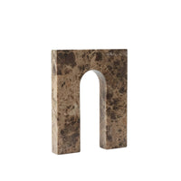 Marble Archway Sculpture Minimalist Marble Frame with Circular Opening Refined Home Decor Piece for Homeowners, Living Room, Bookshelf