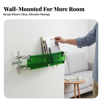 Concealed Book shelf Minimalist Design Wall Shelf Safe Rounded Edges for Renters