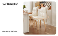 Upholstered Swivel Chair Multifunctional Vanity Stool Soft & Comfortable