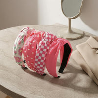 5 Pieces Padded Headband Floral Print Fabric Headband Giftable Set