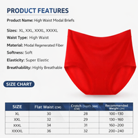 Underwear Women High Waisted Knickers Multipack with Control, Soft Modal Full Coverage for Everyday Wear, Breathable Shapewear