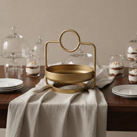 Wrought Iron Snack Tray Vintage Design Fruit Bowl Light Luxury Design