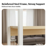 1 Piece 6-tier Bookshelf Bookcase Display Shelf Freestanding Storage Rack Metal and Wood Construction Suitable for Living Room Office Bedroom