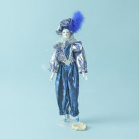 Pierrot Clown Doll Decorative Porcelain Clown Figurine Collectible