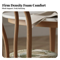 Woven Backrest Chair French Design Dining Seating Nordic Inspired Sturdy Construction for Adults, Kitchen, Bedroom