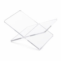 X-Shaped Book Stand Minimalist Acrylic Book Stand Modern for Students, Cooks