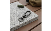 Zinc Alloy Figure 8 Carabiner Keychain Coil Loaded Swivel Snap Hook Key Key Holder Electroplated Finish Metal Belt Loop Key Holder for Men, Car