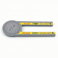Angle Gauge with Ruler Arms Plastic Angle Gauge Ruler and Protractor Combination Easy-to-Read Measuring Tool Accurate
