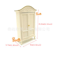 ILAND 1:12 Scale Wooden Dollhouse Bedroom Furniture Set