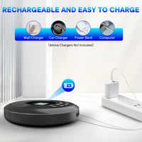 Portable CD Player with Bluetooth, USB, MP3, Dual Speakers
