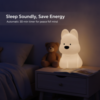 West Highland Cartoon Decompression Silicone Pat Light Night Light