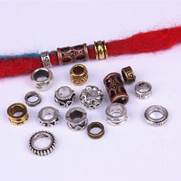 Vintage Alloy Dreadlock Beads for Hair Braiding Decoration