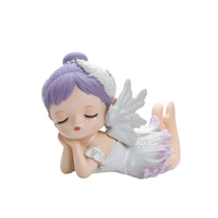 Ballerina Statue with Wings Romantic Winged Ballerina Ornament Artistic for Desk